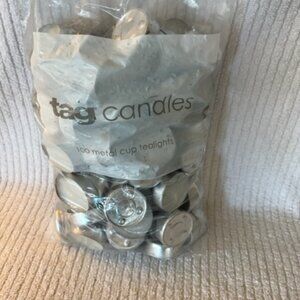 Tag brand bag of 100 tea-lite candles